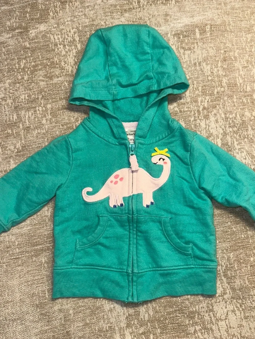 Pink Dino Girls Carter’s Outfit Set size 3M vintage retired set